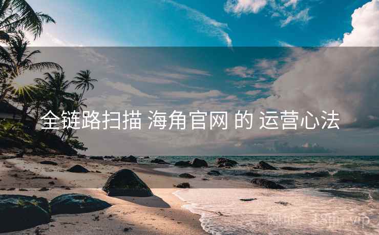 全链路扫描 海角官网 的 运营心法  第2张