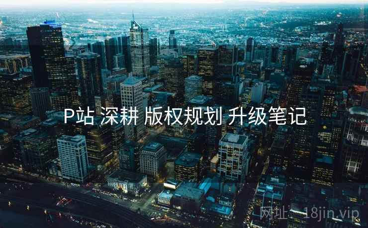 P站 深耕 版权规划 升级笔记  第2张