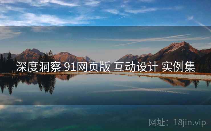 深度洞察 91网页版 互动设计 实例集  第2张