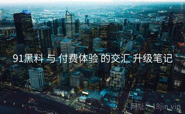 91黑料 与 付费体验 的交汇 升级笔记  第2张