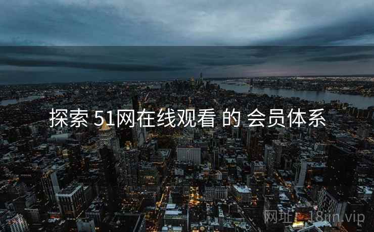 探索 51网在线观看 的 会员体系  第2张