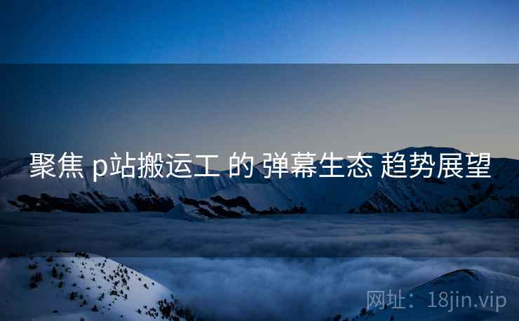 聚焦 p站搬运工 的 弹幕生态 趋势展望  第1张