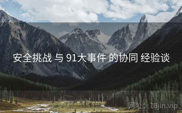 安全挑战 与 91大事件 的协同 经验谈  第2张