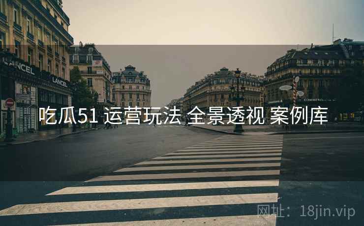 吃瓜51 运营玩法 全景透视 案例库  第1张