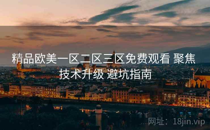 精品欧美一区二区三区免费观看 聚焦 技术升级 避坑指南  第2张