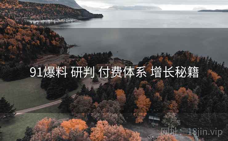91爆料 研判 付费体系 增长秘籍  第1张